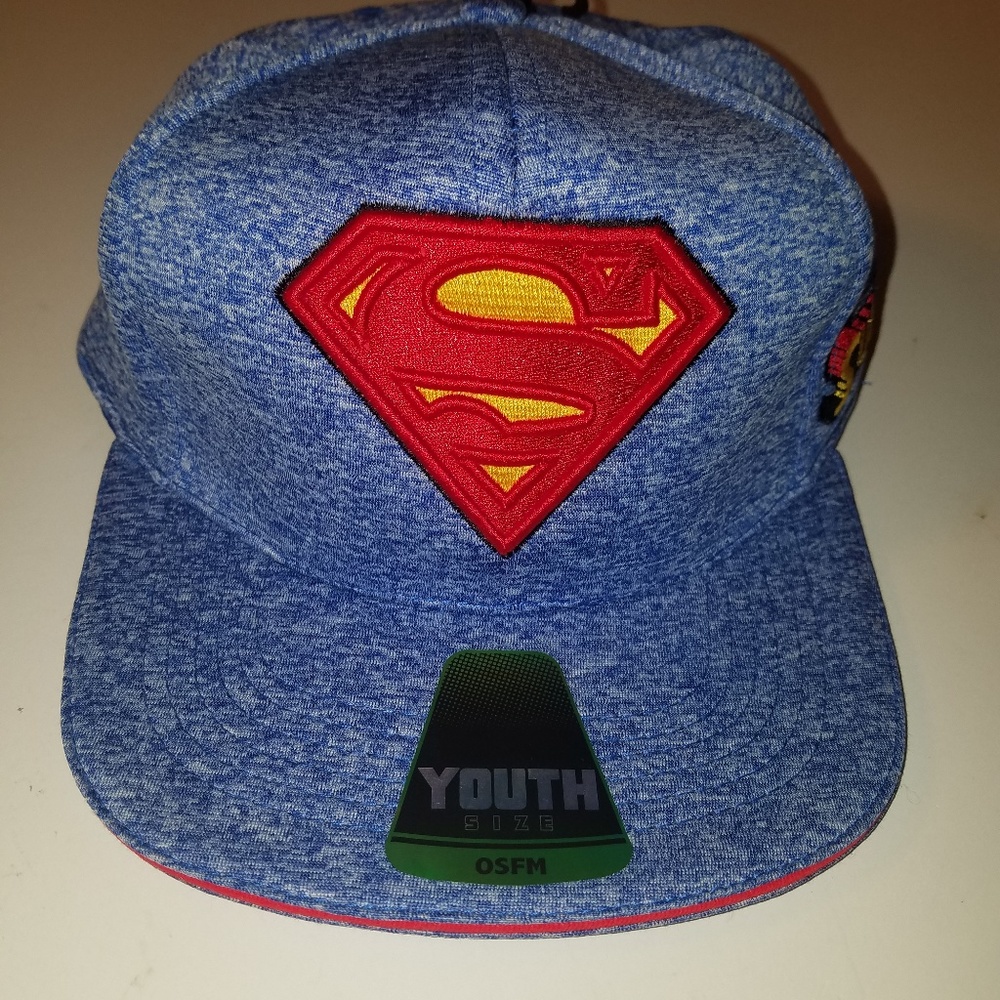 Superman snapback cap dc comics adjustable boys